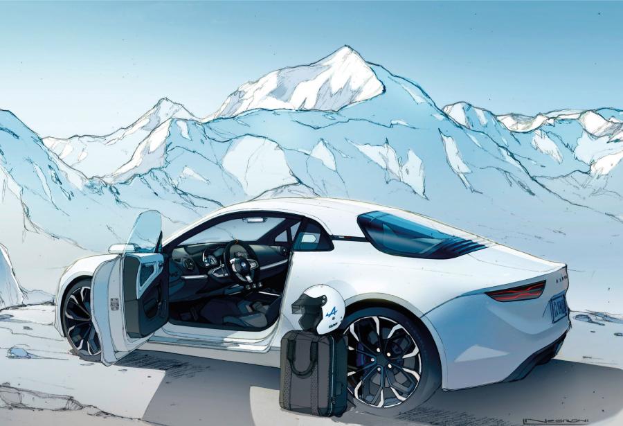 Эскиз Alpine Vision Concept 2016 года  (фото 38 из 47)